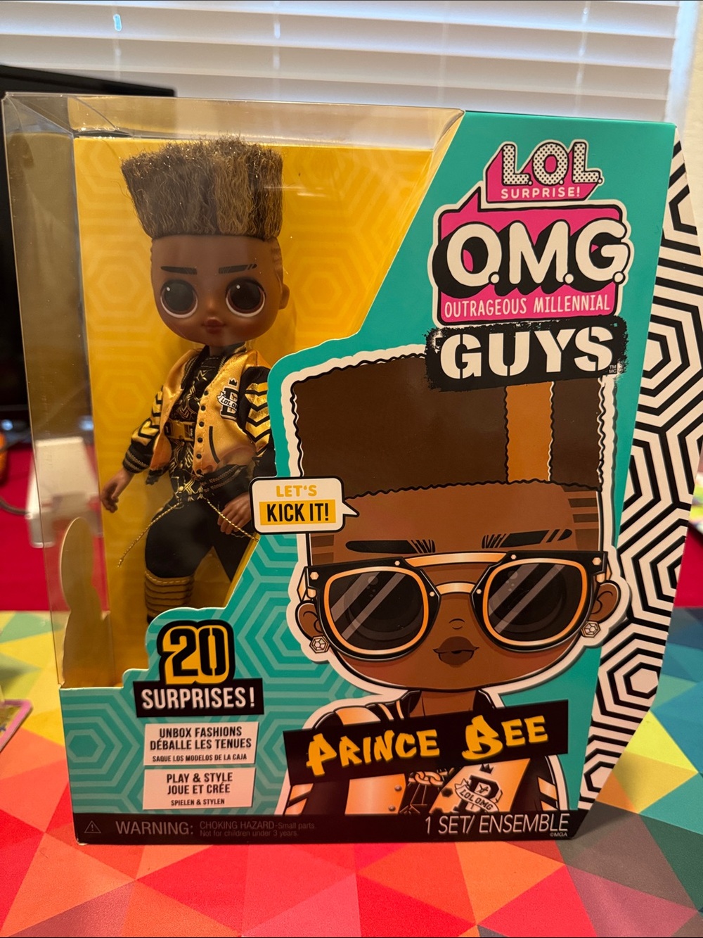 L.O.L. Surprise O.M.G. Guys Fashion Doll Prince Bee with 20 Surprises